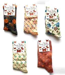 Women’s Socks Bundle 5x Pairs Patterned - Picture 1 of 6