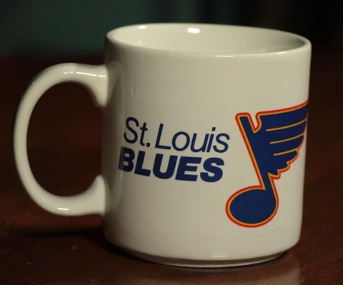 Vintage 80s St. Louis Blues Maxwell House Coffee Mug NHL Hockey Cup SGA 1988 Cover