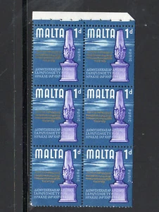 MALTA #313a    1970  1p  SCULPTURE  MINT  VF NH  O.G B/P6  b - Picture 1 of 2