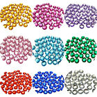200 boutons strass à coudre ronds à facettes acryliques à dos plat 10 mm à coudre sur perles