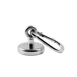Magnetastico® | Starke Neodym Magnetöse Ø 42 mm mit Karabiner | Haftkraft 68 kg - Bild 1 von 6