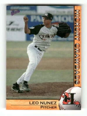 2004 Multi-ad Hickory Crawdads 24 Leo Nunez - Image 1 of 2