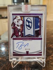 2020 National Treasures Collegiate Brandon Aiyuk Bowl Logo Patch Auto 5/10 #110
