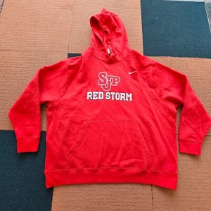Saint John's Prep High School SJP Red Storm Nike 3XL rot Hoodie Sweatshirt W9c - Bild 1 von 10