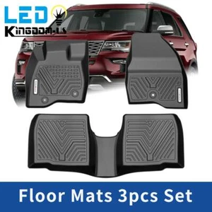 All Weather Floor Mats for 2015-2019 Ford Explorer 3D TPE Rubber Car Floor Liner - Picture 1 of 12