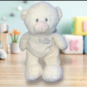 TY Pluffies Baby My Little Angel Bear Plush Lovey 8” Beanie Stuffed 2007 - Picture 1 of 3