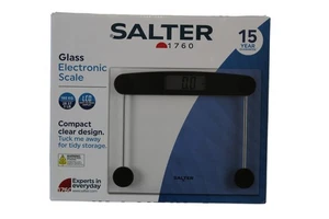 Salter Bathroom Scale Compact Digital Easy To Read Lcd - Picture 1 of 4