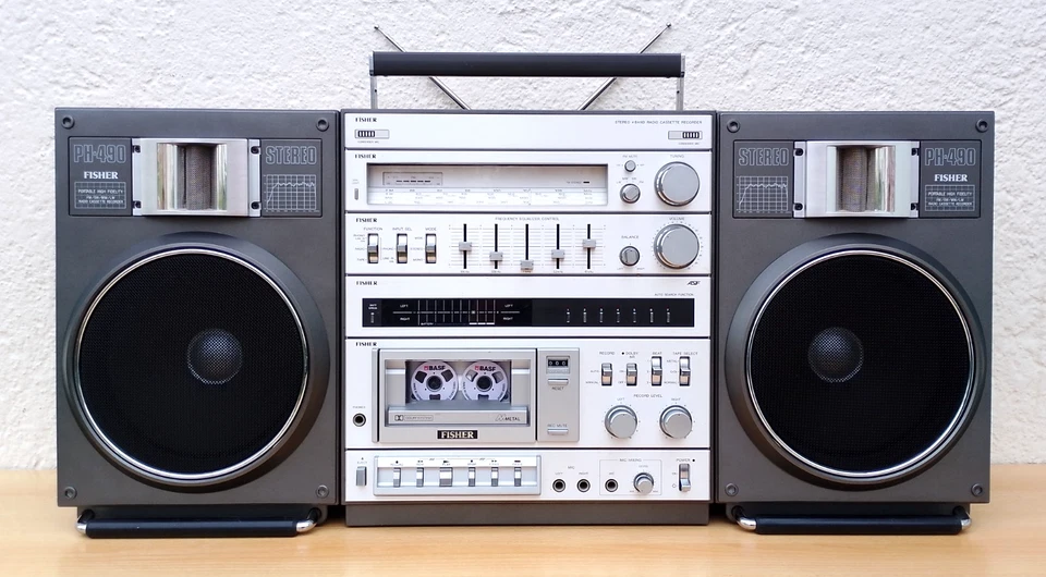 FISHER   PH - 490 L  HiFi  STEREO TRAGBARER  RADIO RECORDER - Bild 1 von 4