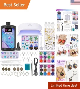 Vielseitiges 153-teiliges UV-Harz-Set für atemberaubenden Schmuck, Schlüsselanhänger und Untersetzer - Bild 1 von 11