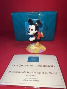 Disney WDCC Mickey Mouse Figurine Millennium Mickey On Top of the World New - Picture 1 of 6