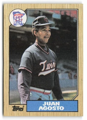 1987 Topps #277 Juan Agosto Minnesota Twins - Image 1 of 2