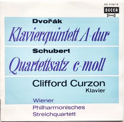 Clifford Curzon, Vienna Philharmonic Quartet: Schubert & Dvorak- Piano  / Decca - Image 1 of 3