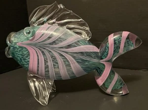 Joe Deanda Hand Blown Glass Koi Fish Studio Art Sculpture Figure Signed *CHIP* - Picture 1 of 14