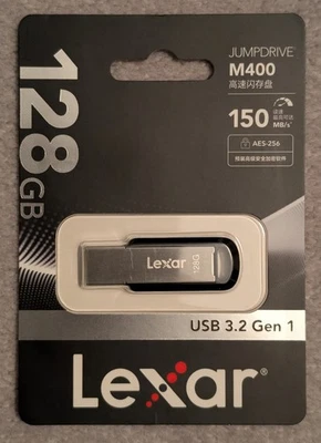 *New* Lexar JumpDrive M400 USB flash drive 128 GB USB Type-A 3.2 Gen 1 - Image 1 of 4