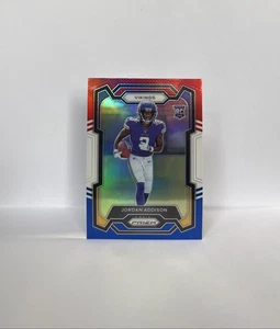 2023 Panini Prizm Jordan Addison RC Red White Blue #368 Vikings Rookie - Picture 1 of 2