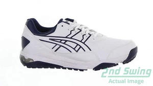 New Mens Golf Shoe Asics Gel-Preshot 9.5 White/Navy MSRP $120 1111A210-100 - Picture 1 of 3