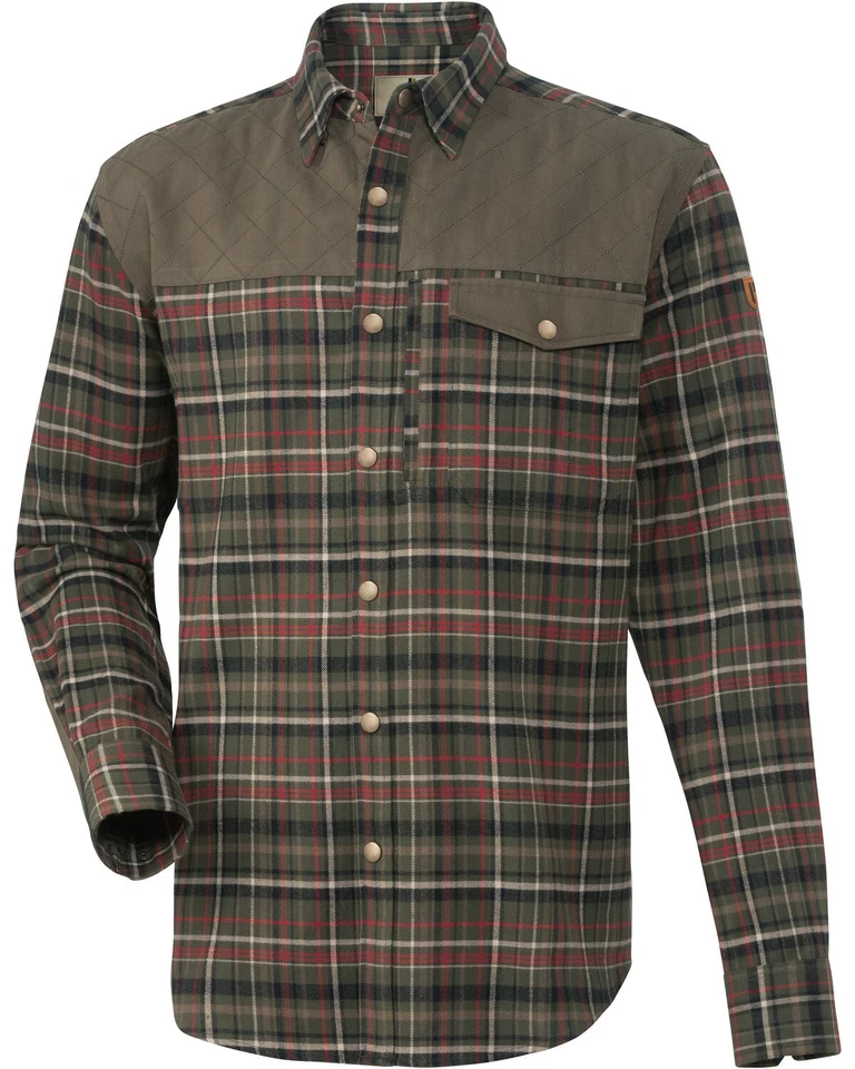 Parforce Active Jagdhemd Spessart mit Druckknöpfen Langarm kariert Herren NEU - Bild 1 von 1