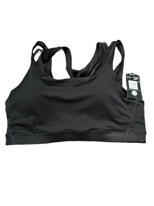 Sujetador deportivo de malla negro Avia talla XL NUEVO CON ETIQUETAS - Imagen 1 de 3