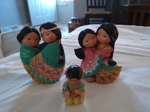 Vintage 3 FIGURINE AMICI DELLA PIUMA DA COLLEZIONE CIRCA 3" (A) - Foto 1 di 9