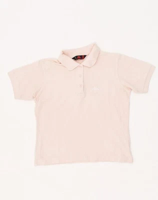 KAPPA Womens Loose Fit Polo Shirt UK 6 XS Pink Cotton FM04 - Image 1 of 3
