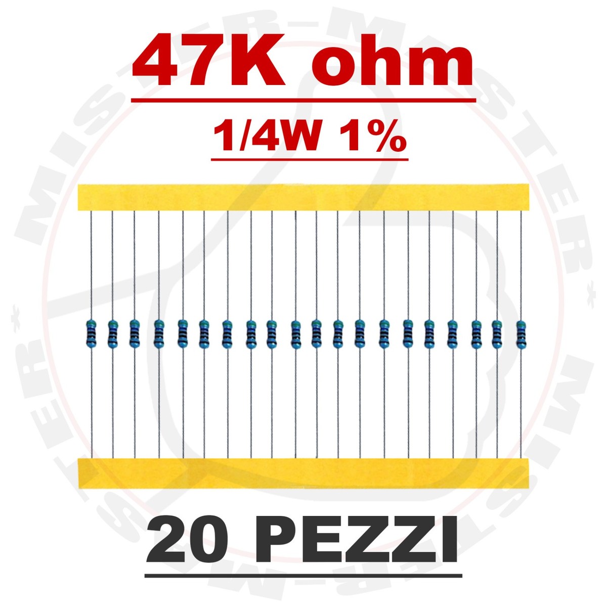 Resistenza Per Amplificatore Audio 25W Resistenza Industriale M010 ...