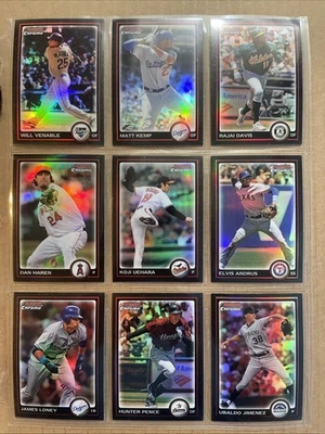 2010 bowman chrome baseball lot of 50 diff refractors nm/mt see description - Image 1 of 4