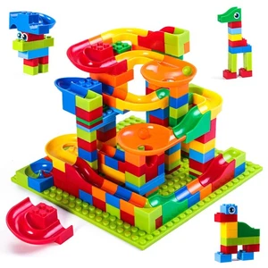 168 Pezzi Mini Marble Run Blocchi da Costruzione Blocchi Classici STEM Giocattolo Mattoni Set Ki... - Foto 1 di 8