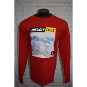 Camiseta American Eagle Para Hombre Talla XL Roja Algodón Manga Larga NUEVOS ETIQUETAS - Imagen 1 de 8