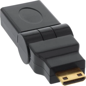 3x InLine HDMI Adapter HDMI A Bu auf Mini HDMI C St flexibel verg. Kontakte - Bild 1 von 4