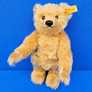 STEIFF BÄR 002977 BLOND STOFFTIER 22 CM KUSCHELTIER MOHAIR BEAR TEDDY VINTAGE - Picture 1 of 6