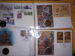 DDR - 9 amtliche zugelassene Numisbriefe/ Münzbriefe - Bild 1 von 4