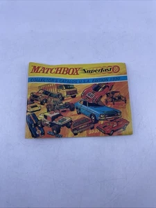 Vintage 1970s Matchbox Superfast Cars Catalog Z3 - Picture 1 of 5
