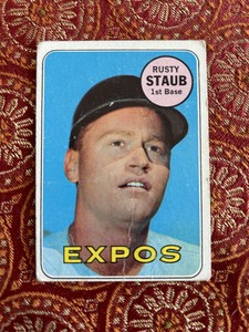 Rusty Staub! 1969 Topps #230 Rusty Staub Montreal Expos ⚾️⚾️⚾️