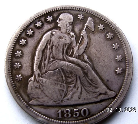 1850 O SEATED LIBERTY DOLLAR RARE IN ALL GRADES. VERY LOW SURVIVAL RATE Cover