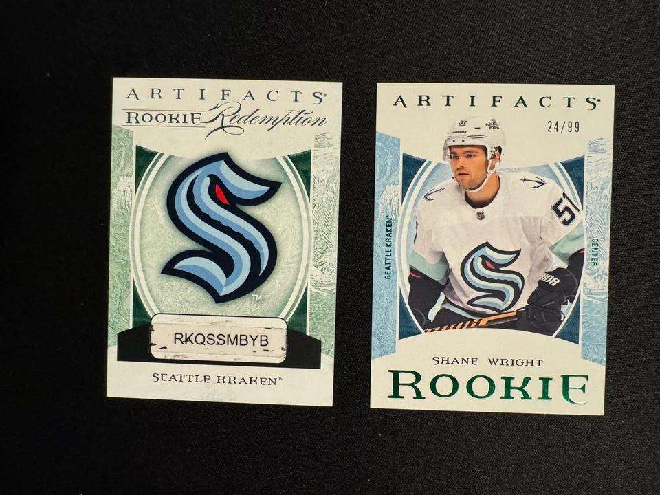 2022-23 UD Artifacts Shane Wright #225 Rookie Redemption 24/99 Emerald - Image 1 of 2