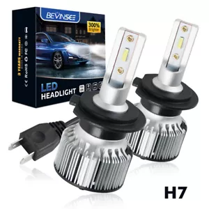 2X H7 LED Headlight Bulbs High Low Beam 60W 6000K White Fit VW Passat B6 3C2 3C5 - Picture 1 of 9
