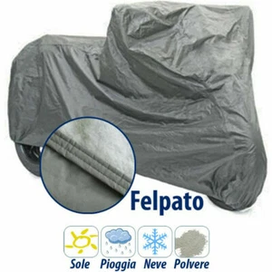 1 TELO COPRIMOTO SCOOTER FELPATO SAGOMATO tg XL 246x105x127cm 250gr MQ MOTO - Foto 1 di 2