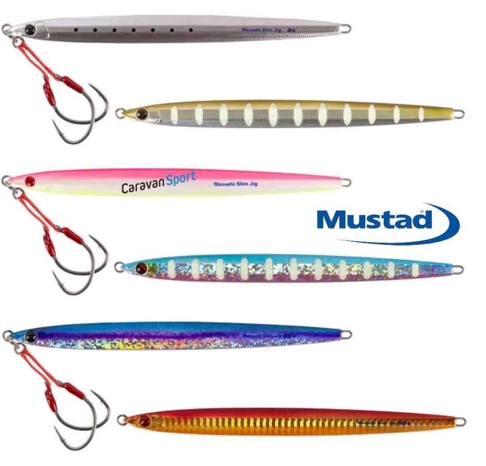 Künstlich Spinning Mustad Mezashi Slim Jig 40 Gr Köder Ufer Locken Fischen Meer - Bild 1 von 1