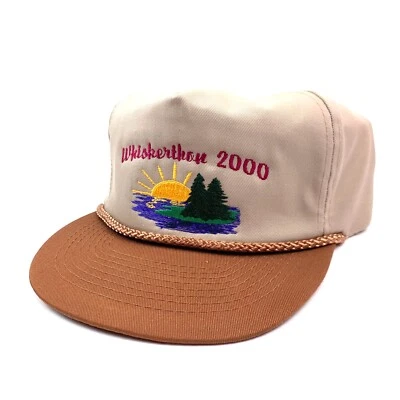 Vintage Whiskerthon 2000 Brown Snapback Trucker Hat Cap - Image 1 of 4