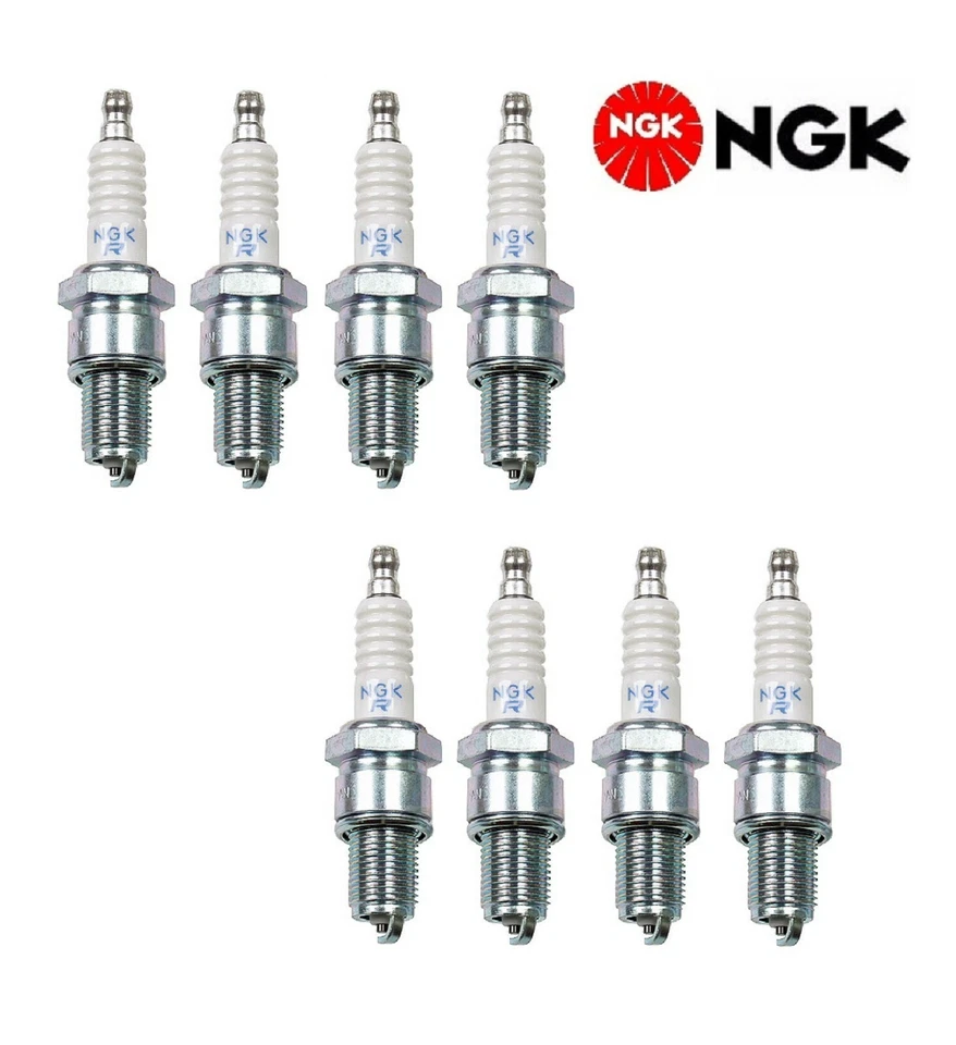 Velas de ignição resistor 8 peças NGK compatíveis com Audi 4000, Fox/ BMW 2500, 3.0Si, 3.0CSL, 528i - Imagem 1 de 1