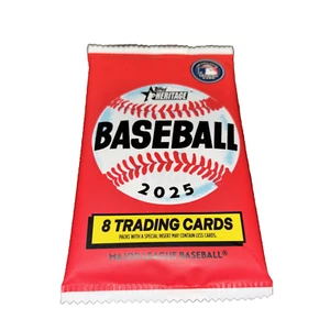 (1) 2025 Topps Heritage-8 Card Monster Box Pack-Factory Sealed-Free Shipping!!! - Picture 1 of 4