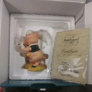 Vintage 1993 Walt Disney Classics Collection Three Little Pigs-I Toot My Flute - Picture 1 of 12