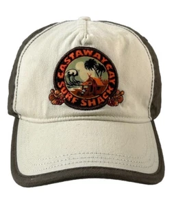 Disney Cruise Line Castaway Cay Surf Shack Hat Cap Strap Back Brown Hawaiian - Picture 1 of 9