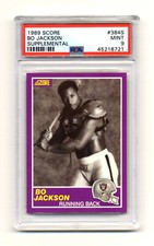 1989 Score Supplemental #384S Bo Jackson PSA 9 MINT - CLASSIC!