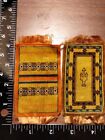 Dollhouse Miniatures set of 2 Persian Rug inspired Fabric fringe 4.5" x 2.25"