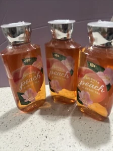 3xBath & BODY WORKS GEORGIA MELOCOTÓN DULCE TÉ DUCHA GEL KARITÉ VITAMINA E 10 oz - Imagen 1 de 3