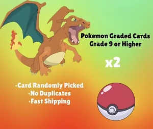 Pokémon TCG Holo Cards Graded x2 | Grade 9-and Up - Picture 1 of 7