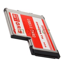 54mm Express Card to 3 Ports Hidden Inside USB 3.0 HUB Card Adapter