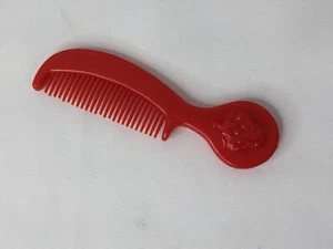 Peine de pastel corto de fresa vintage rojo de 3 pulgadas - Imagen 1 de 4