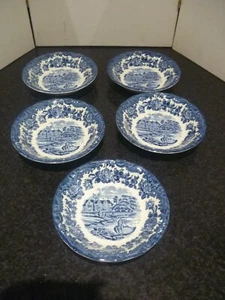 Royal Worcester Palissy 5x fruit shallow bowls 5.25"" - Picture 1 of 3